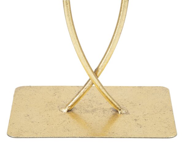 Scultura Leaf Glam 25x8,5x35 cm in Ferro Oro