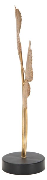 Scultura Foglie 24,5x10,5x40,5 cm in Ferro Oro