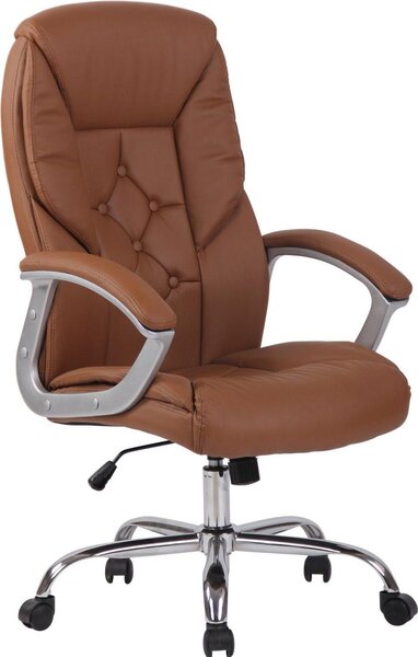 Sedia da ufficio XXL - Sedia ergonomica - fino a 210 kg rivestimento in tassabile | colore: marrone chiaro