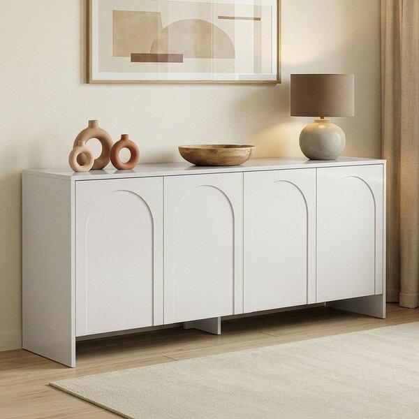 Credenza bianca 180x80x45 cm Arlen – Kalune Design