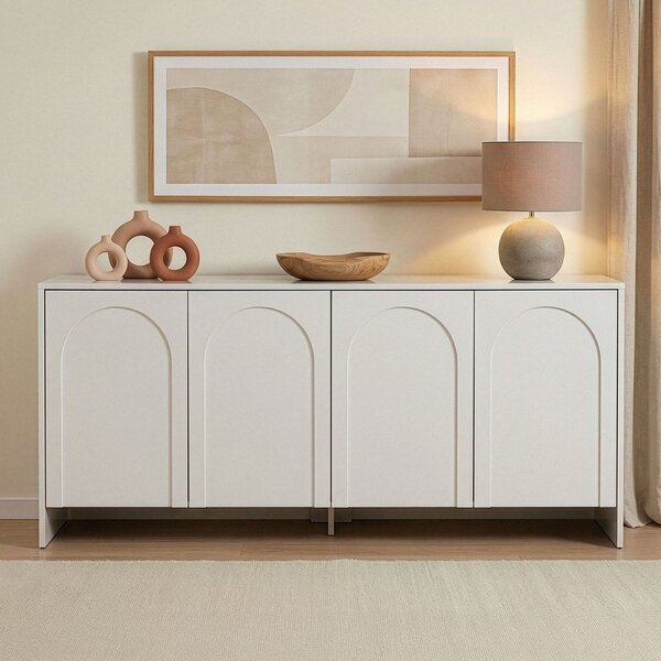 Credenza bianca 180x80x45 cm Arlen – Kalune Design