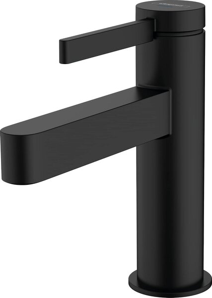 Rubinetto per fontana, solo acqua fredda - Piccolo rubinetto - Funzionamento igienico - Tecnologia EcoSmart a risparmio idrico - Altezza del beccuccio: 92 mm - Finitura opaca nera
