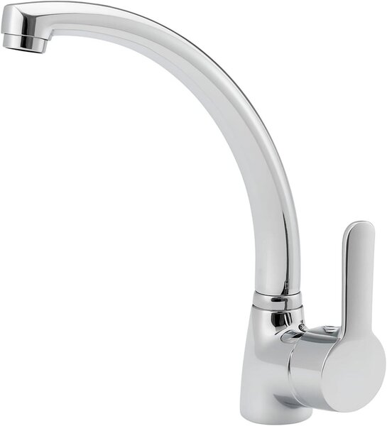 Rubinetto da cucina - Rubinetto per lavello - Accessori per cucina - Bocchetta ad arco alto - 40H centimetro - Cromo