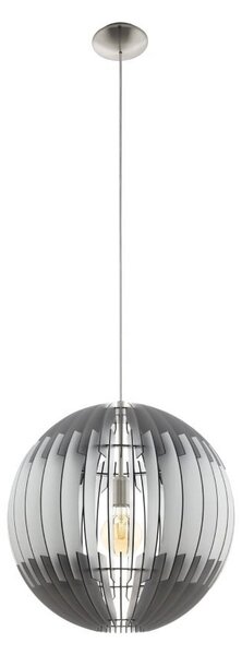 Lampada a sospensione, a globo, design a lamelle, 50 cm, OLMERO