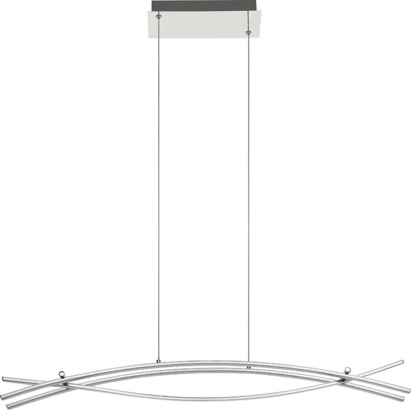 Lampada a sospensione LED cromo bianco Nevado