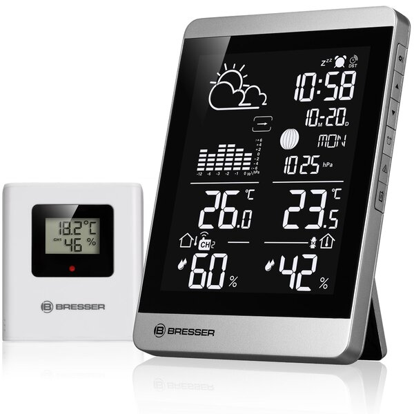 Stazione meteorologica Bresser ClimateTemp NDV NEO, wireless, con sensore esterno