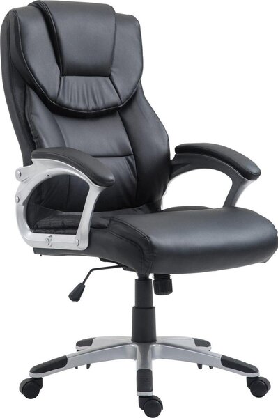 Sedia ergonomica per ufficio - Sedia da ufficio - Girevole e inclinabile per un comfort ottimale | Colore: nero