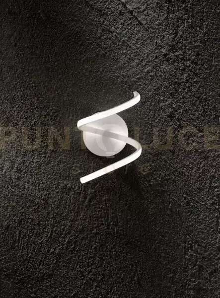 Applique in metallo verniciato bianco nest led 18w cct 3000k 4000k 