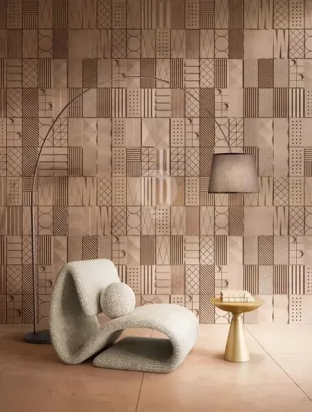 Arche piantana in metallo marrone metallizzato con paralume marron