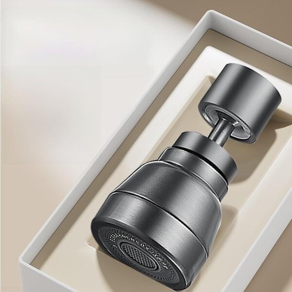 Ugello per rubinetto da cucina - Sostituzione per rubinetto - Facilita i lavori in cucina - Rotazione a 360 gradi - Misura standard 22 mm - Ottone