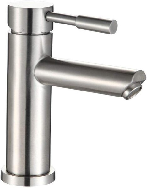 Rubinetto per lavabo - Rubinetto per bagno - Miscelatore - Per lavabo - Acciaio inossidabile - 1 kg - Argento