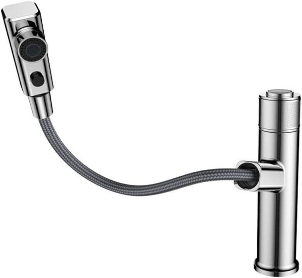 Rubinetto per lavabo - Rubinetto per bagno - Uso quotidiano - Acciaio inossidabile senza piombo - 13 mm - Acciaio inossidabile