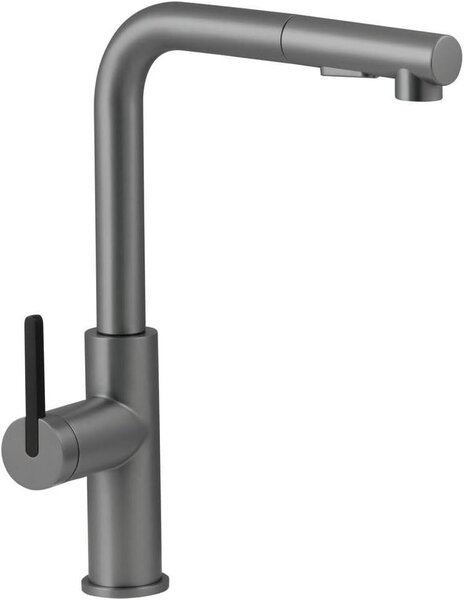 Rubinetto da cucina con bocchetta estraibile - Miscelatore per lavello - Ideale per cucinare e lavare i piatti - Classe di portata ridotta per il risparmio idrico - Altezza: 348 cm
