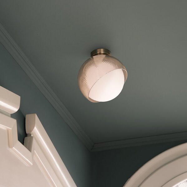 Plafoniera Bloom Ottone Dimmerabile 1 Luce E27 Ideal Lux