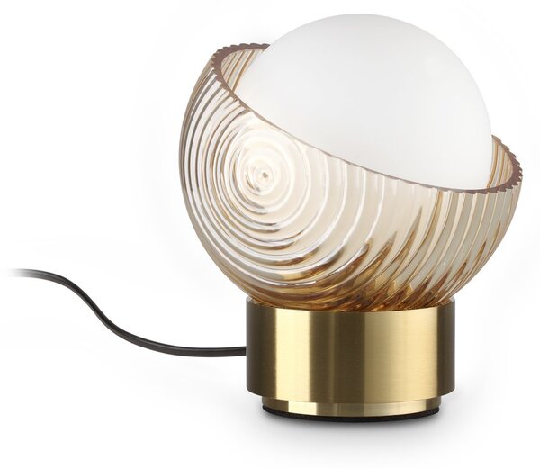 Lampada Da Tavolo Bloom Ottone Dimmerabile 4W Ideal Lux