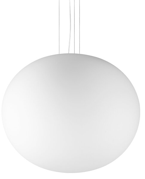 Lampada A Sospensione Cotton E27 Bianco Altezza Regolabile Ideal Lux