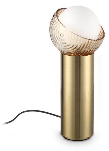 Lampada Da Tavolo Bloom Ottone Dimmerabile 4W G9 Ideal Lux