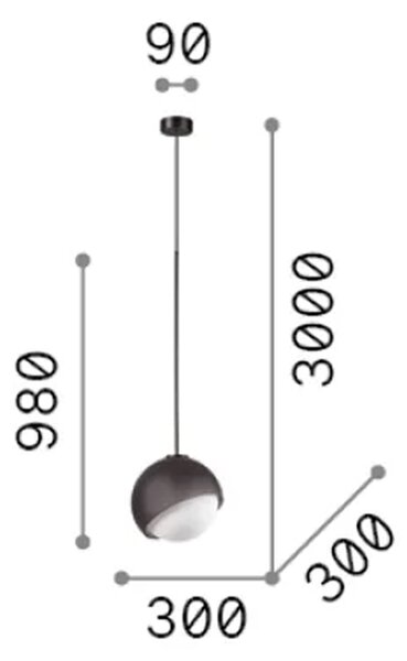 Lampadario Bloom Ottone E27 Dimmerabile Altezza Regolabile Ideal Lux