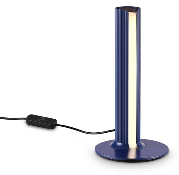 Lampada Da Tavolo Collezione DORICA LED 8W Luce Calda Blu Ideal Lux