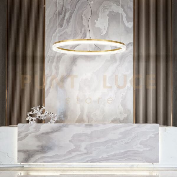 Crown lampadario sospeso a led effetto cristallo 3000k 31w 3450lm 
