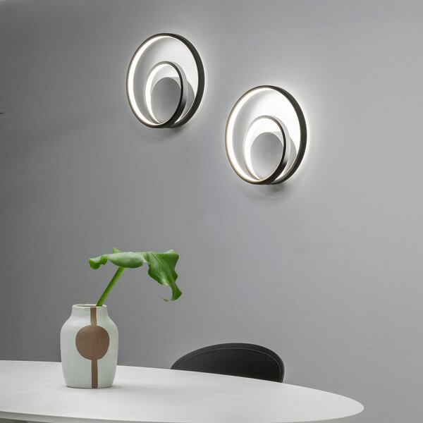 Applique Collezione OZ LED 26W Luce Calda 3000K Finitura Nero Ideal Lux