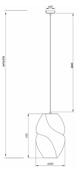 Lampadario Contemporaneo Bloom 2 Luci E27