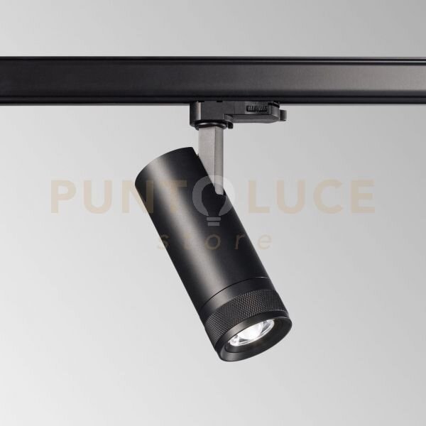 Eos proiettore 1-phase led cob bridgelux nero 25 w 20-55° on-off 29