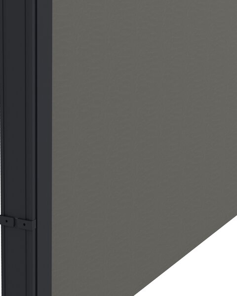 Outsunny Store laterale brise-vue paravento retrattile 4 x 1,80 m alluminio poliestere anti-UV alta densità 180 g/m² grigio scuro