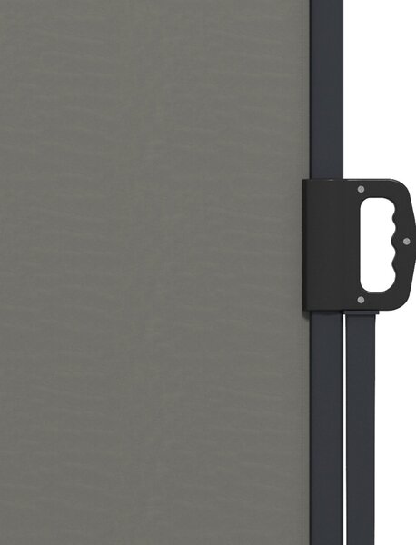 Outsunny Store laterale brise-vue paravento retrattile 4 x 1,80 m alluminio poliestere anti-UV alta densità 180 g/m² grigio scuro