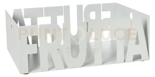 Fruttiera letter bianco marmo