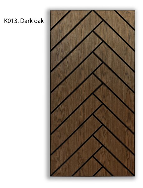 Pannelli Acustici Freja con Motivo Parquet 120x60x0.9cm - Rovere Scuro