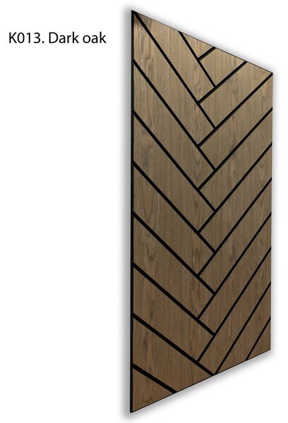 Pannelli Acustici Freja con Motivo Parquet 120x60x0.9cm - Rovere Scuro