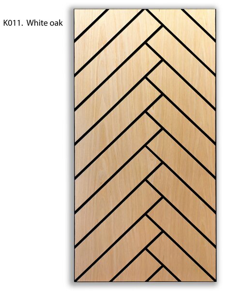 Pannelli Acustici Freja con Motivo Parquet 120x60x0.9cm - Rovere Scuro