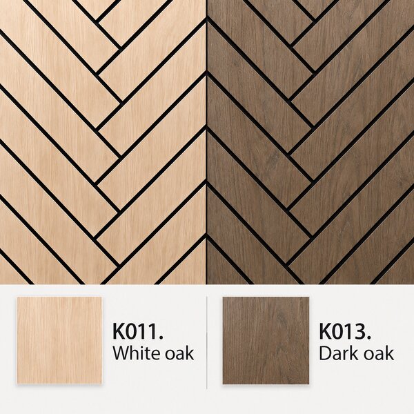Freja Pannello Acustico Isolante Motivo Parquet 120x60x0,9cm