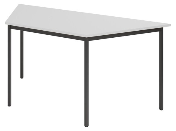Tavolo da mensa bümö serie V - Dimensioni: trapezio: 160x69 cm, colore: grigio/nero