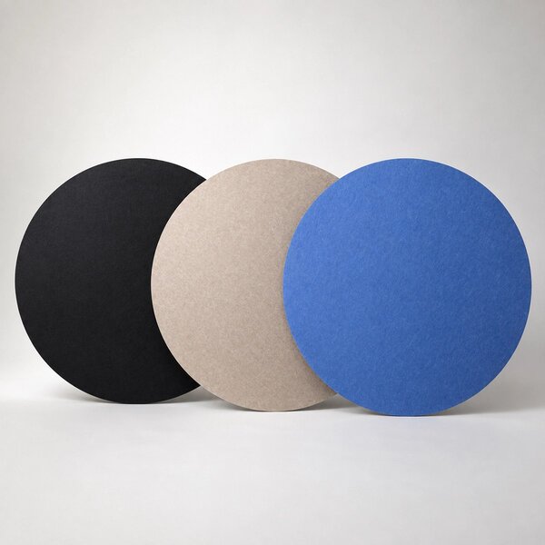 Bilnora pannelli murali rotondi in feltro, extra denso Ø80 e Ø120×1,2cm - Ø120×1,2cm