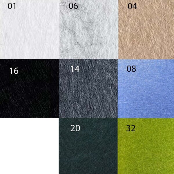 Bilnora pannelli murali rotondi in feltro, extra denso Ø80 e Ø120×1,2cm - Ø120×1,2cm