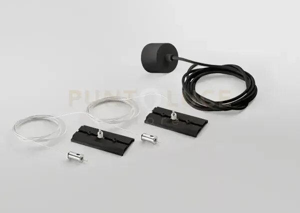 Kit sospensione per 8462 / 8464 in alluminio nero grid