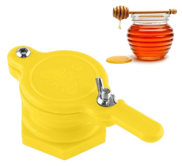 Estrattore per miele - Rubinetto per miele - Attrezzo per apicoltori - Per prelevare il miele - Bocca di uscita di grande diametro - Lunghezza: 12 cm - Colore: bianco