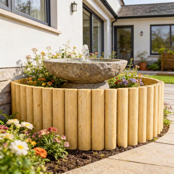 Outsunny Recinzione da giardino in legno 176 cm x 30 cm elementi di recinzione recinto per cani per giardino aiuole barriera per animali | Aosom Italy