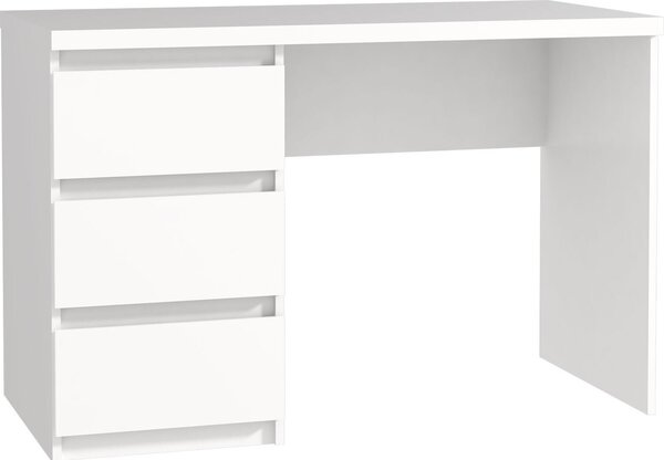 Scrivania >Balu< in bianco opaco - 108x72,5x50 cm (LxAxP)
