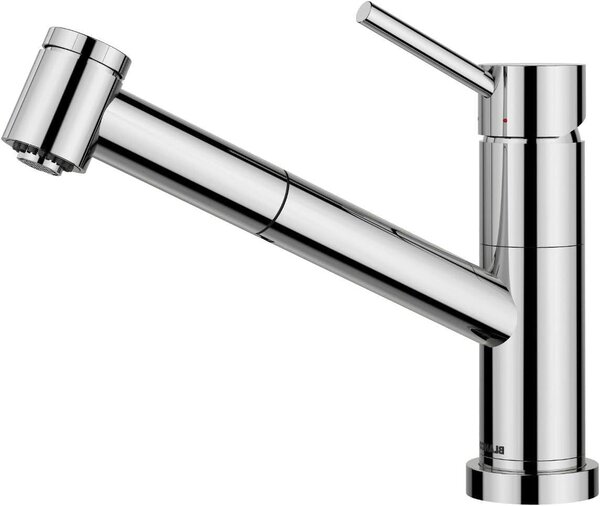 Rubinetto da cucina - Rubinetto per lavello - Adatto per montaggio vicino alla finestra - Doccetta estraibile - Altezza: 1397 mm - Cromato