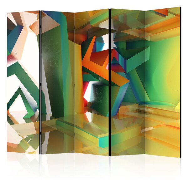 Paravento 5 Pannelli - Colourful Space Ii 225x172cm Erroi