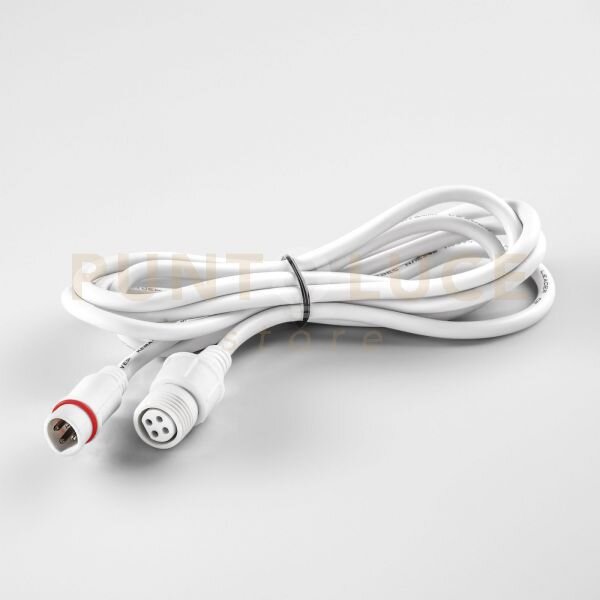 Led-iride-cavo-2m cavo bianco rgb 4 poli per faro iride rgb ip65 200cm