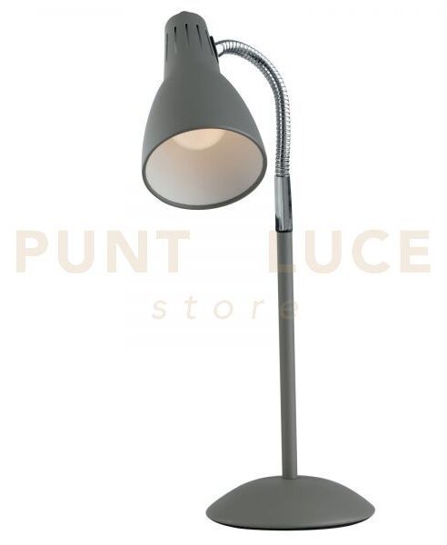 Lumetto logiko grigio 1 luce attacco e14 13x8,5x42,5cm orientabile