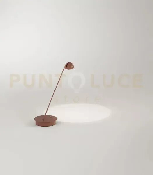 Lumetto in metallo terracotta lyra led 7w cct 3000k 4000k 6000k cri