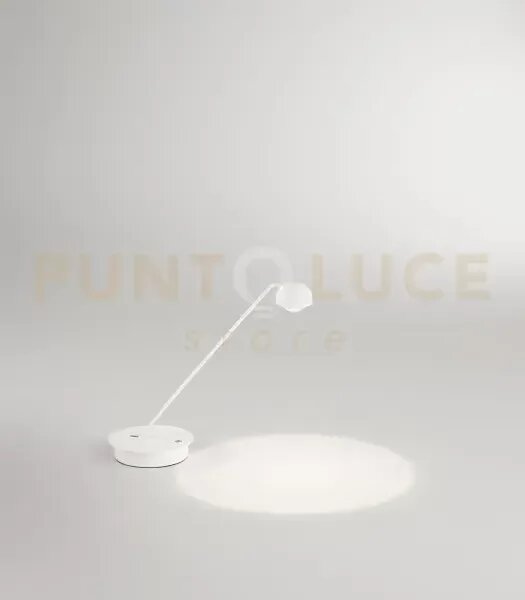 Lumetto in metallo bianco opaco lyra led 7w cct 3000k 4000k 6000k c