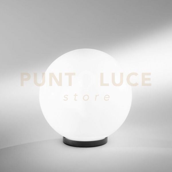 Lumetto polly sfera bianco montatura nera 1 luce attacco e27 ip44 3