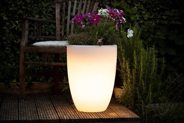 Vaso illuminato Shining Curvy Pot S (solare)