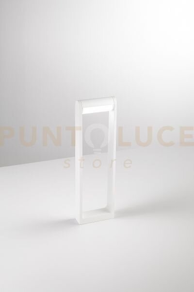 Orienta paletto in alluminio bianco opaco led 12w 3000k cri?90 220-